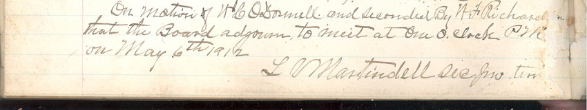 minute book